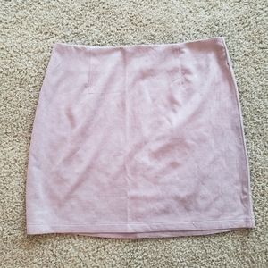 Suede Mini Skirt